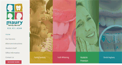 Desktop Screenshot of mauryfamilydental.com