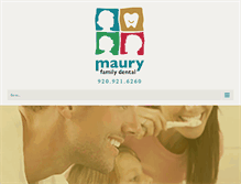 Tablet Screenshot of mauryfamilydental.com